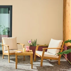 Gartenmöbel aus Akazienholz für 2 Personen