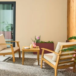Gartenmöbel aus Akazienholz für 2 Personen