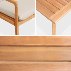 Gartenmöbelset Akazie 4 Personen