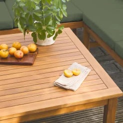 Gartenmöbelset aus Akazie für 5 Personen
