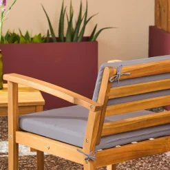 Gartenmöbelset aus Akazienholz für 4 Personen