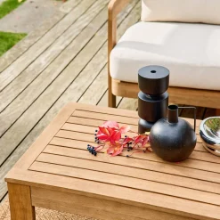 Gartenmöbelset aus Akazienholz für 4 Personen