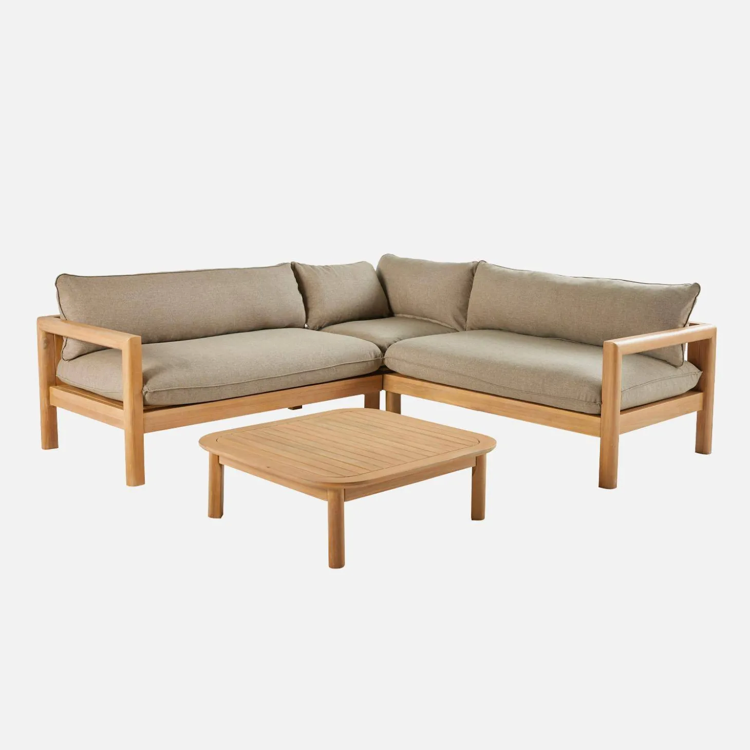 Gartenmöbelset aus Akazienholz für 5 Personen