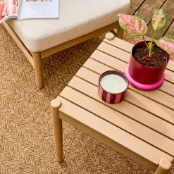 Gartenmöbelset aus Akazienholz für 2 Personen