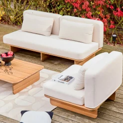 Gartenmöbel-Set aus Akazienholz für 4 Personen