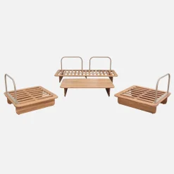 Gartenmöbel-Set aus Akazienholz für 4 Personen