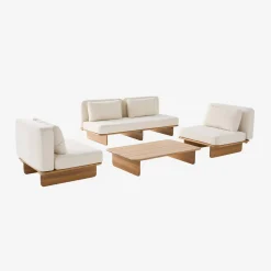 Gartenmöbel-Set aus Akazienholz für 4 Personen