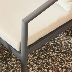 Gartenmöbel-Set aus Aluminium mit Seilbespannung für 4 Personen