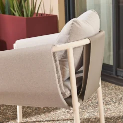 Gartenmöbelset aus Stahl für 4 Personen