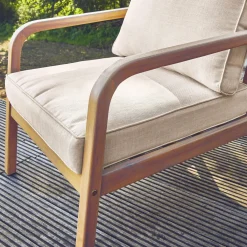 Gartenmöbelset für 7 Personen aus Akazienholz