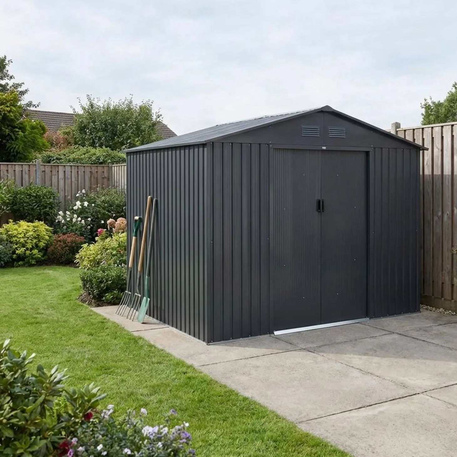 Gartenschuppen aus Metall 8,95m²