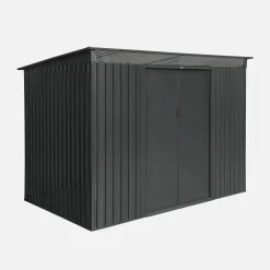 Gartenschuppen aus Metall 4,85m2 mit Lichtschacht