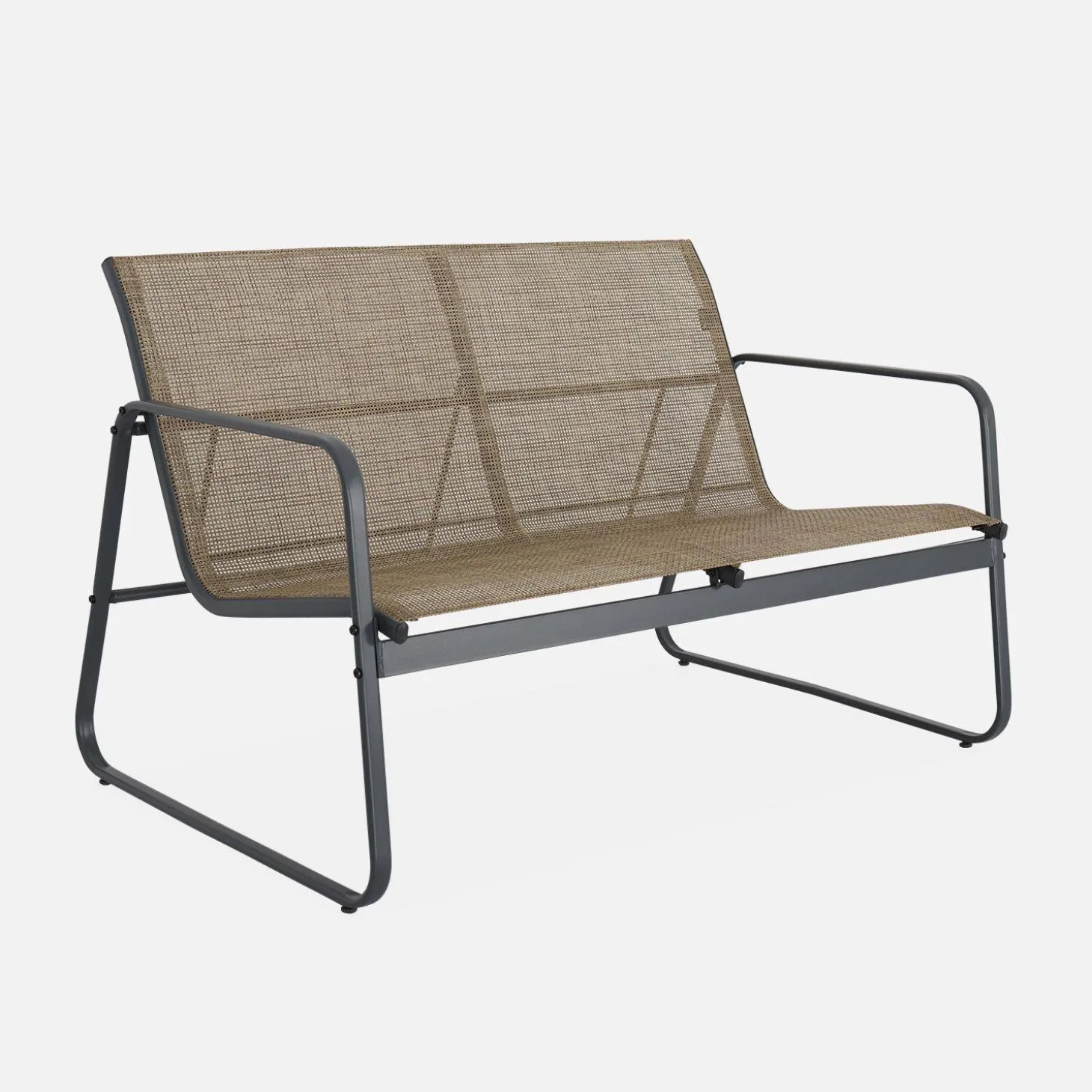 Gartenset aus Metall und Textilene für 4 Personen