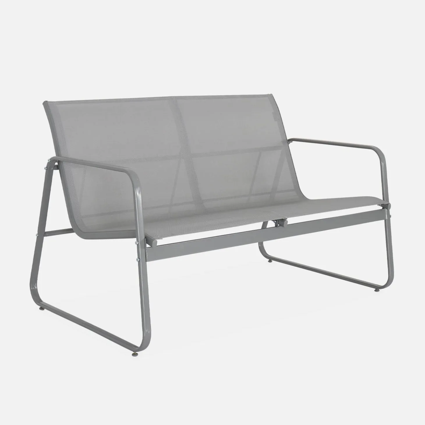 Gartenset aus Metall und Textilene für 4 Personen