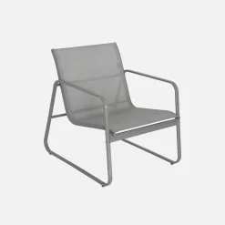 Gartenset aus Metall und Textilene für 4 Personen