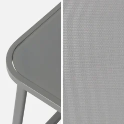 Gartenset aus Metall und Textilene für 4 Personen