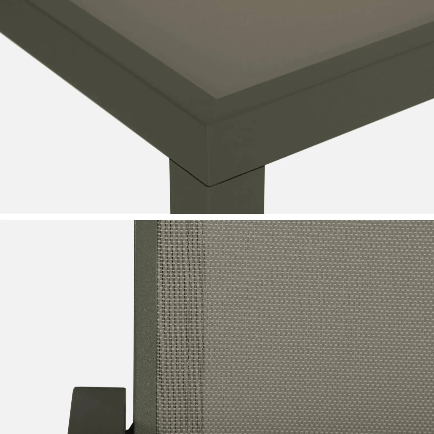 Gartentisch Aluminium + 6 Sessel