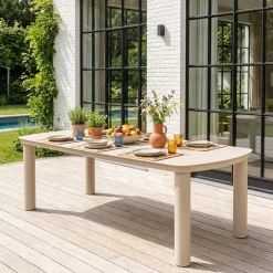 Gartentisch aus Aluminium 225cm für 10 Personen