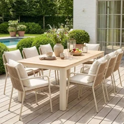 Gartentisch aus Aluminium 210cm für 8 Personen