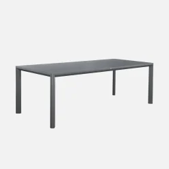 Gartentisch aus Aluminium mit 1 Bank und 4 Sesseln