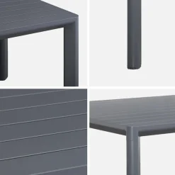 Gartentisch aus Aluminium, 8 Plätze