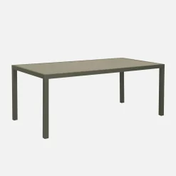 Gartentisch aus Aluminium + 8 Sessel