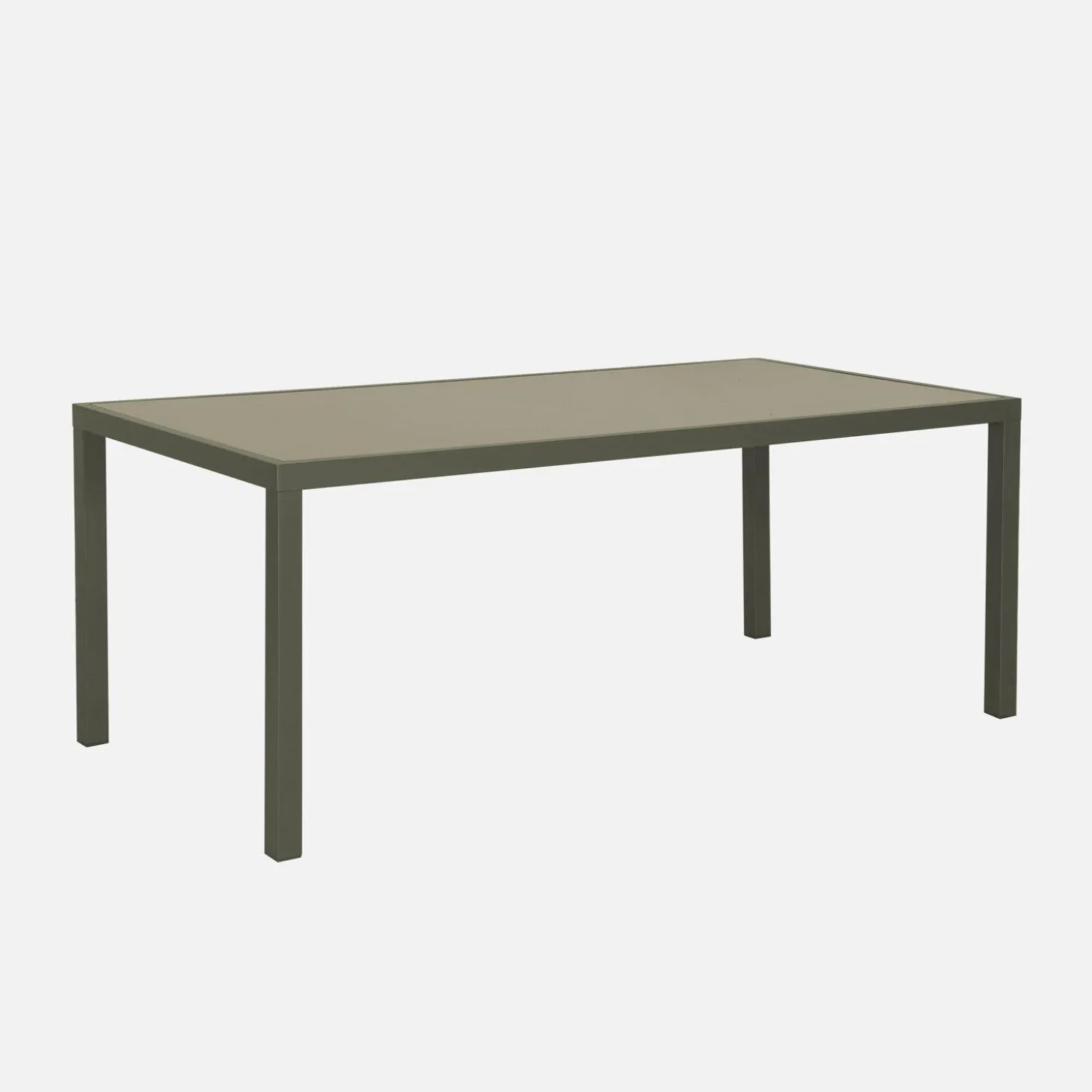 Gartentisch aus Aluminium + 8 Sessel