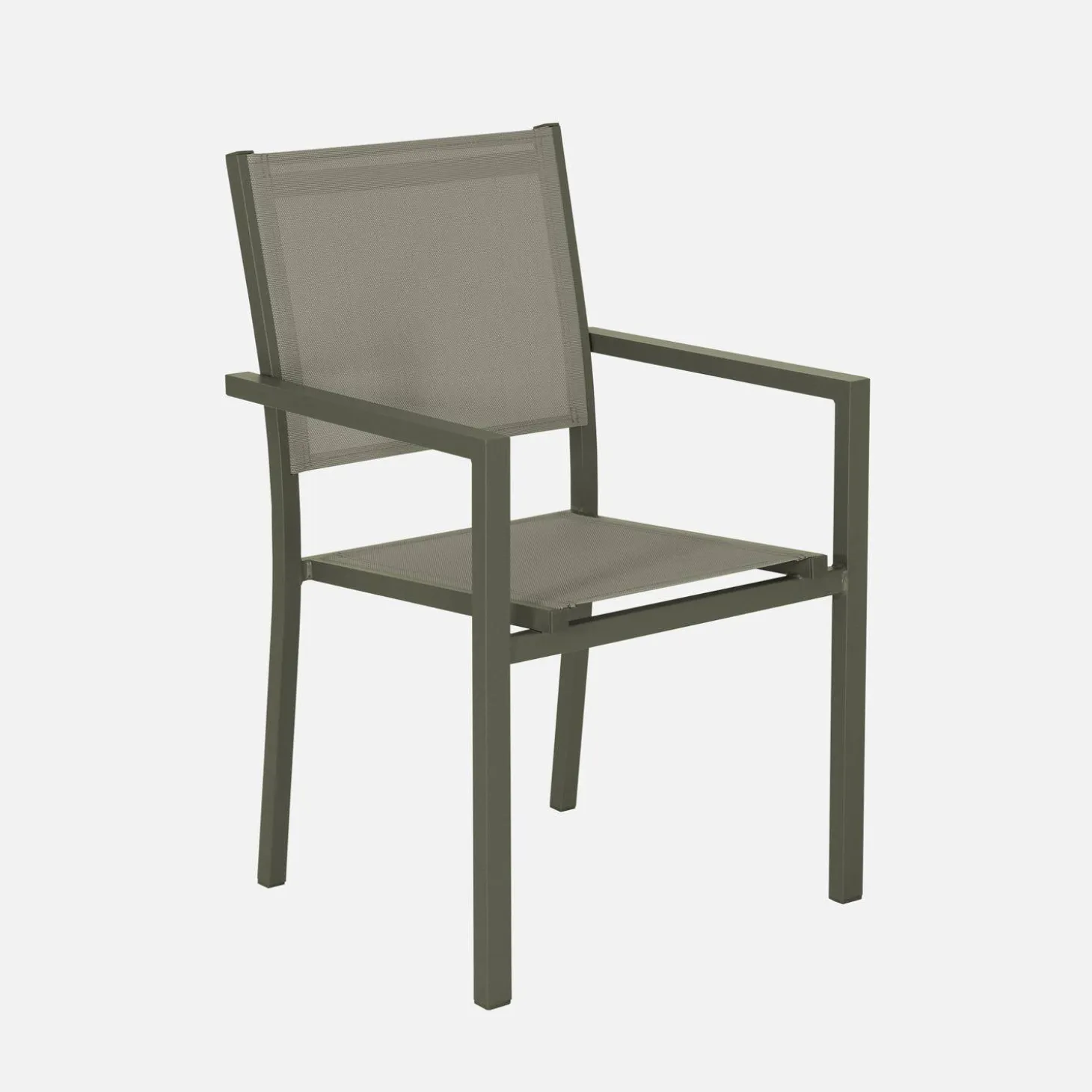 Gartentisch aus Aluminium + 8 Sessel