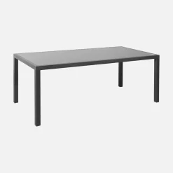 Gartentisch aus Aluminium + 8 Sessel
