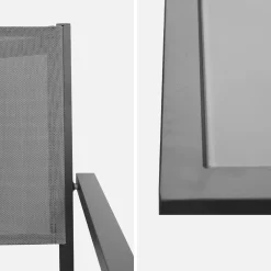 Gartentisch aus Aluminium + 8 Sessel