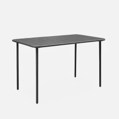 Gartentisch aus Metall, 4 Stühle
