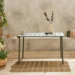 Gartentisch aus Stahl für 4 Personen