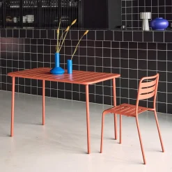 Gartentisch aus Stahl für 4 Personen