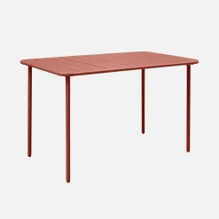Gartentisch aus Stahl für 4 Personen