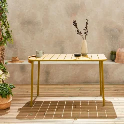 Gartentisch aus Stahl für 4 Personen
