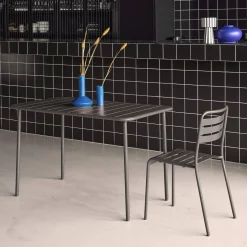 Gartentisch aus Stahl für 4 Personen