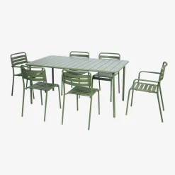 Gartentisch aus Stahl 6-8 Plätze