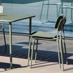 Gartentisch aus Stahl + 6 Stühle