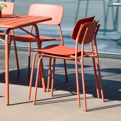 Gartentisch aus Stahl + 6 Stühle