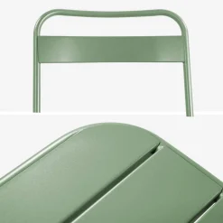 Gartentisch aus Stahl + 4 Stühle