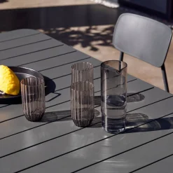 Gartentisch aus Stahl + 6 Stühle