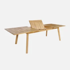 Gartentisch ausziehbar Akazienholz 6 Sessel