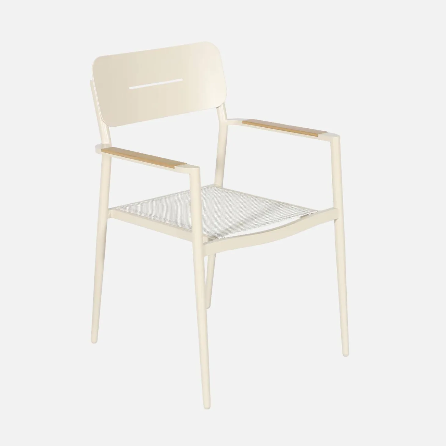 Gartentisch 201cm + 8 Sessel aus Aluminium