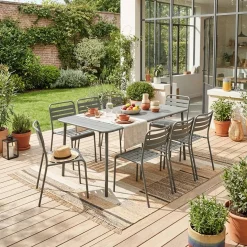 Gartentisch Stahl 8 Stühle