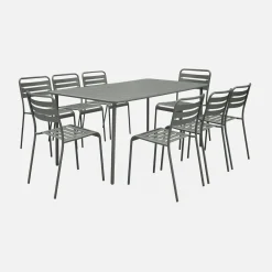 Gartentisch Stahl 8 Stühle