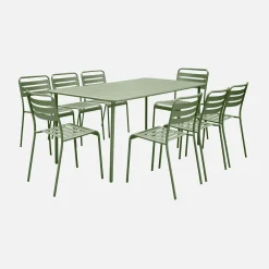 Gartentisch Stahl 8 Stühle