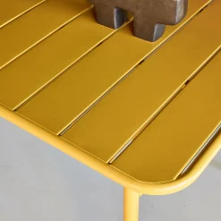 Gartentisch + 4 Stühle aus Stahl