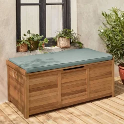 Gartentruhe aus Holz 200L 125 X 60 cm