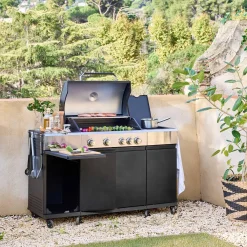 Gasgrill 4 Brenner + 1 Seitenbrenner