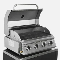 Gasgrill mit 4 Brennern zum Stellen auf einen Unterschrank